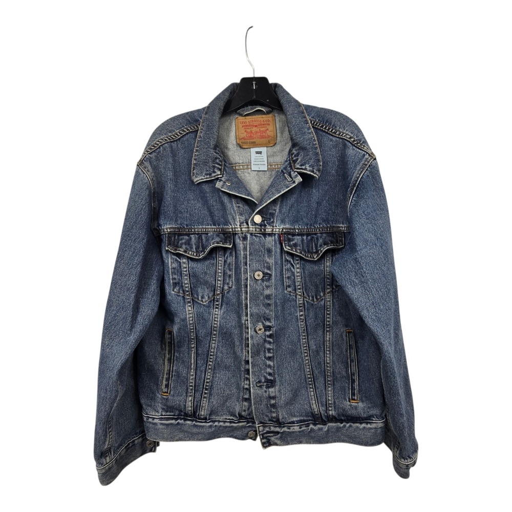 Levi's Standard Denim Trucker Jacket Men LG Jean Jacket‎ 70507-0389 Western Blue